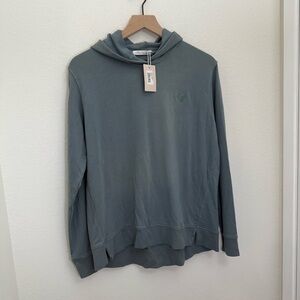 NWT Peter Millar Women’s Lava Wash Hoodie Eucalyptus Large NEW